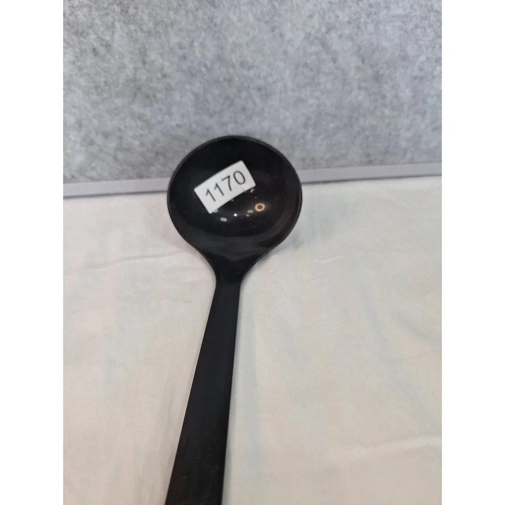 Tupperware Black Plastic Soup Ladle 1916-7 Kitchen Serving Spoon 12 Inch